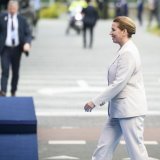 La Première ministre danoise Mette Frederiksen a affirmé que le Danemark allait soutenir l'Ukraine dans son parcours vers l'adhésion à l'UE. Une déclaration faite en marge de la venue du président ukrainien Volodymy Zelenzsky à Aarhus. KEYSTONE/EPA/IRIS VAN DEN BROEK